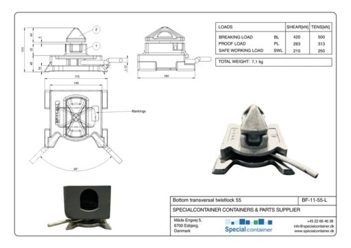 Bottom transversal twistlock 55 - Image 5