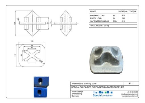 Intermediate stacking cone - Bilde 7