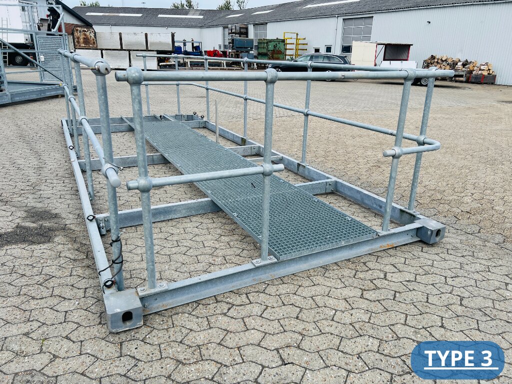 20´ galvaniseret platform til container-top uden bund - Image 2