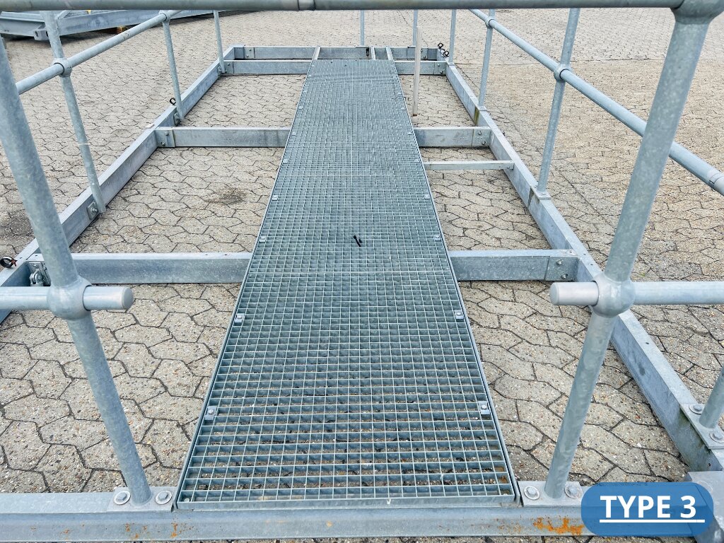 20´ galvaniseret platform til container-top uden bund - Image 3