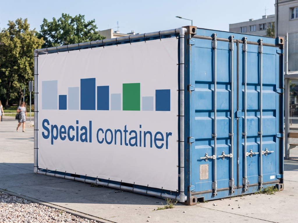 Hæng et banner op på en container – 2 effektive løsninger uden boring