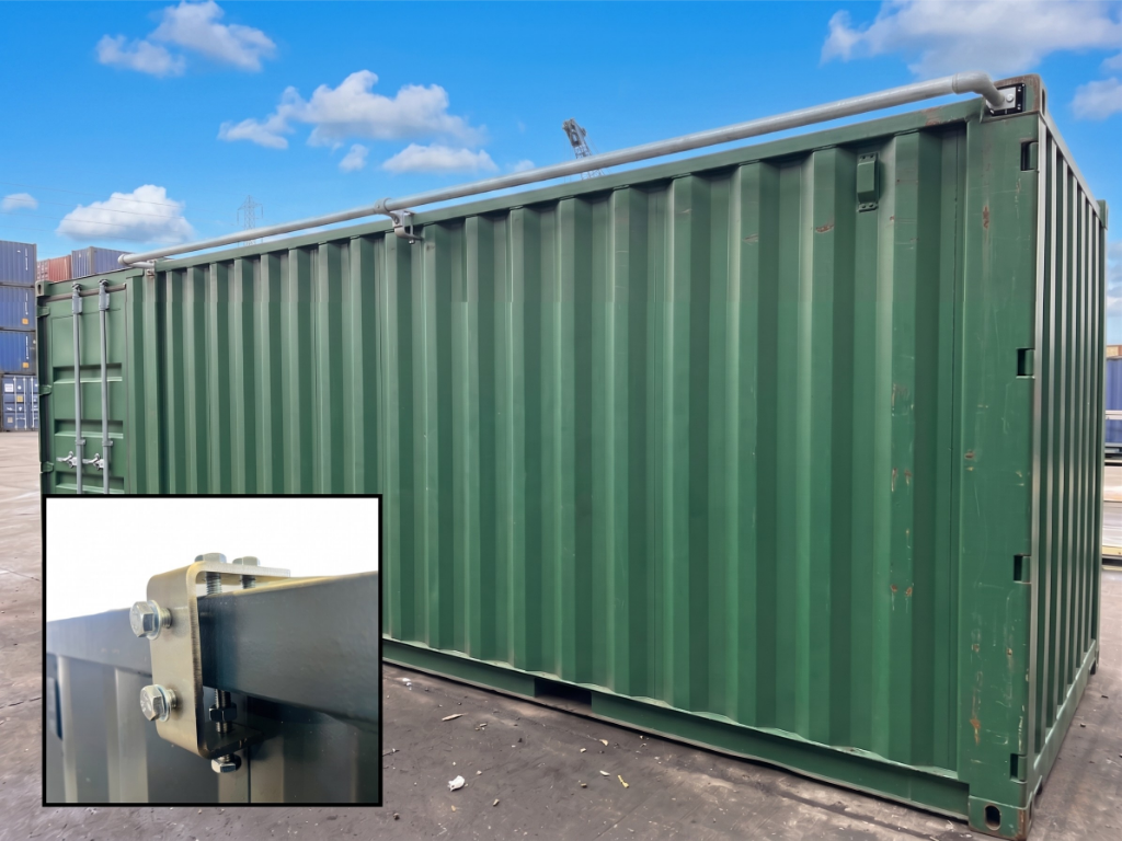 Roof Bracket for Containers – when Domino Clamp alone is not enough