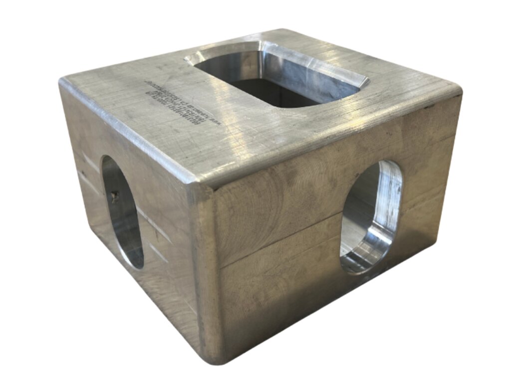 Hjørneklods, aluminium, bund højre, til veksellad