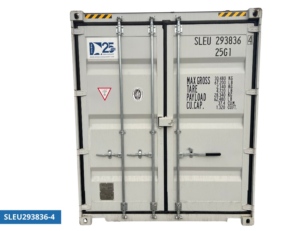 20' HC lysegrå container med mindre skader - Image 2