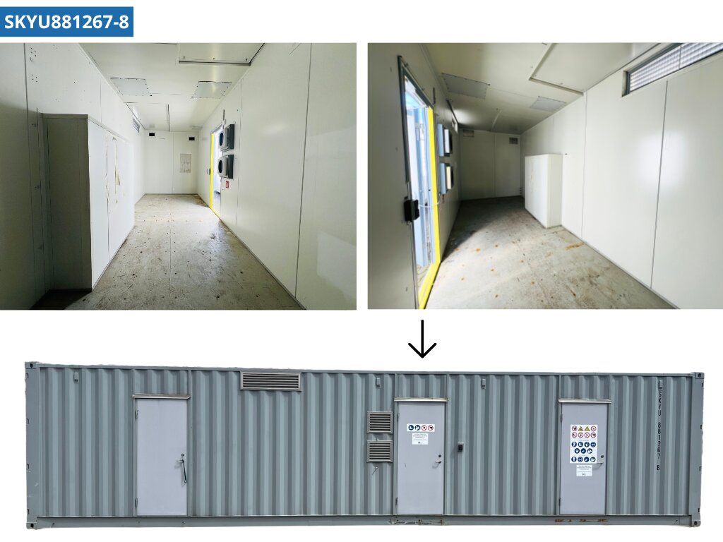 40´ HC grå isoleret container med 2 gavl døre og 3 adgangs døre - Image 5